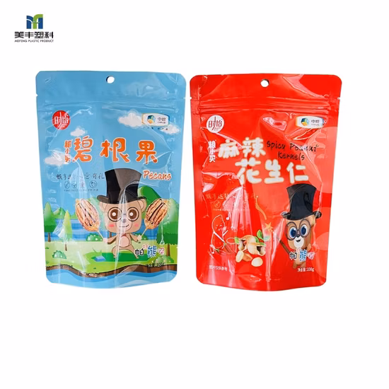 Ламинированный пластиковый пакет на молнии с индивидуальной печатью для еды, закусок, лакомств для домашних животных, орехов, сухофруктов/специй, заправок для салатов, конфет, макаронных изделий