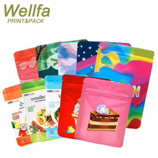 Изготовленные на заказ новые 3,5 г алюминиевой фольги для печенья, устойчивые к запаху, пластиковая упаковка, майларовые пакеты для еды на молнии