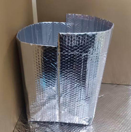 Фольга с пузырьковой изоляцией 3D 2D термоизоляционная сумка Коробка с вкладышем Пузырьковая сумка Сумка-холодильник для доставки еды для замороженной холодильной цепи Доставка Почтовая машина Теплоизоляция