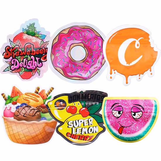 Нерегулярные уникальные цветочные майларовые сумки, напечатанные на заказ полиэтиленовые пакеты специальной формы, высечки